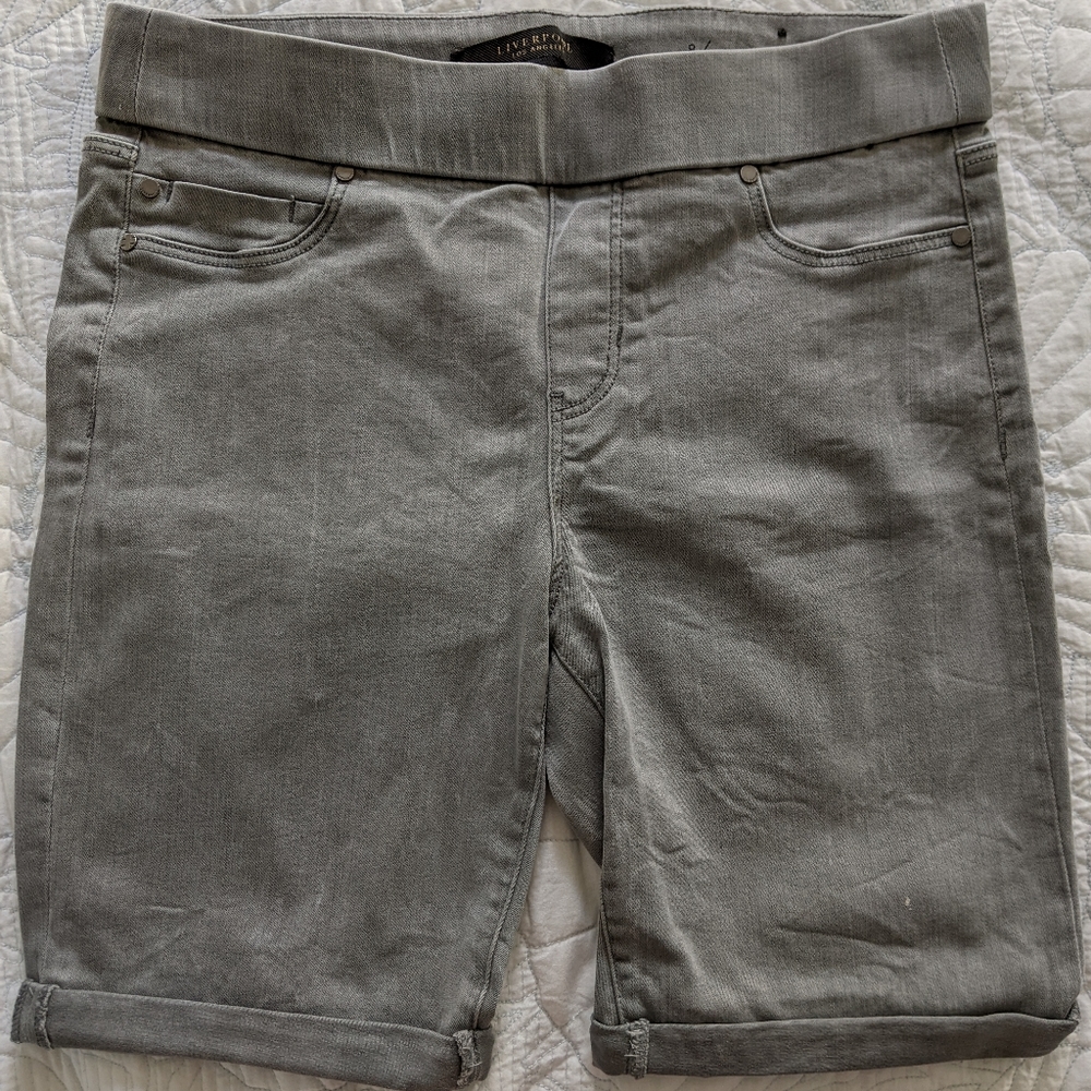 Liverpool Los Angeles Pull-On Bermuda Pants